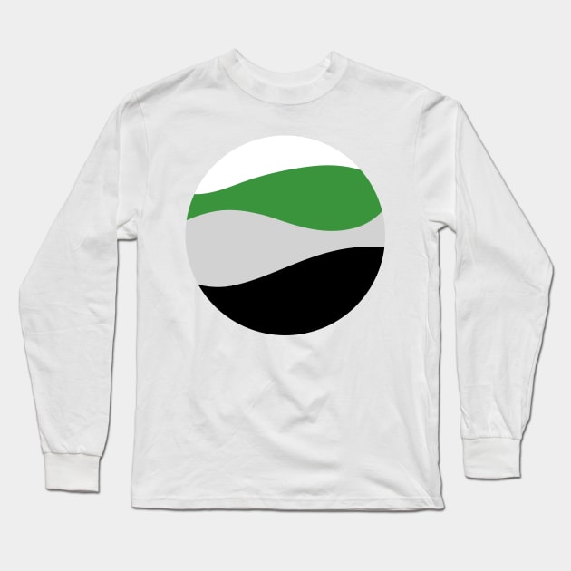 Demiromantic Waves Circle Long Sleeve T-Shirt by JustGottaDraw